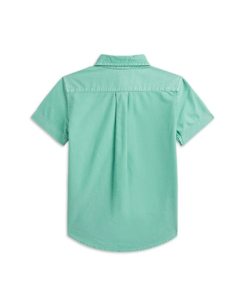 Boys' Cotton Oxford Short Sleeve Shirt - Little Kid