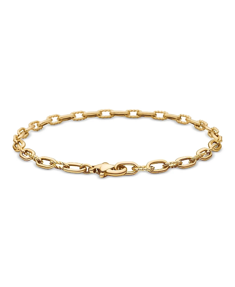 David Yurman 18K Yellow Gold Madison Link Bracelet, 3mm