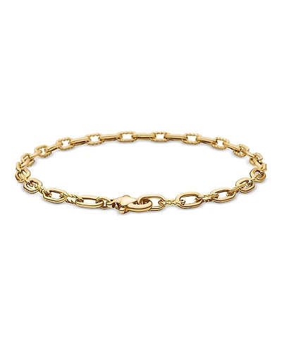 David Yurman 18K Yellow Gold Madison Link Bracelet, 3mm