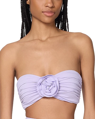 kate spade new york Rosette Bandeau Bra Bikini Top