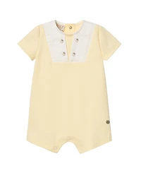Paz Rodriguez Boys' Interlock Short Romper - Baby