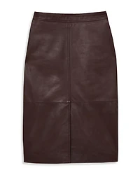 Miley Leather Midi Skirt