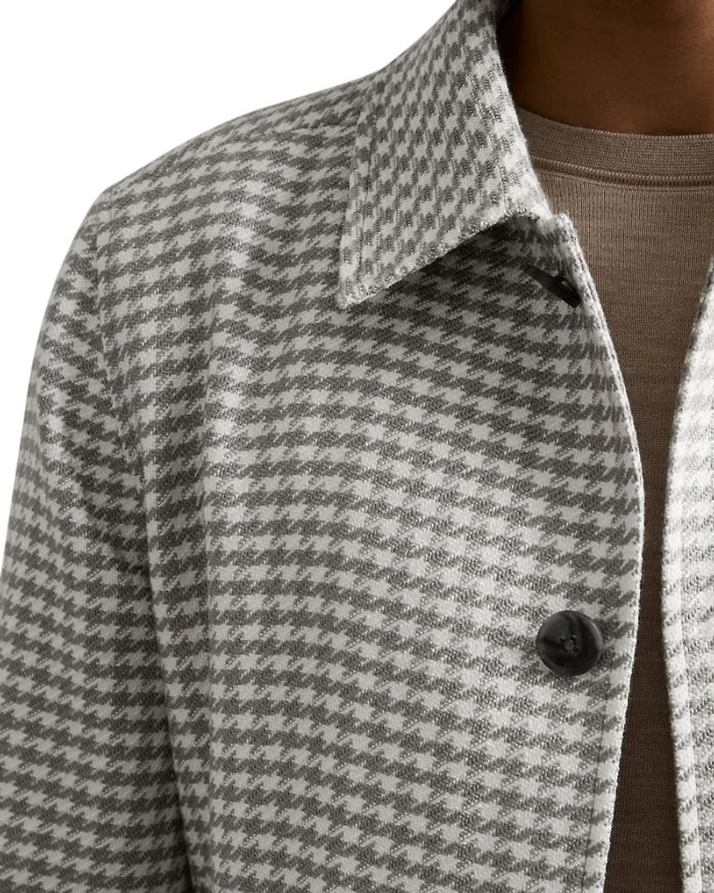 Benny Dogtooth Check Shirt Jacket