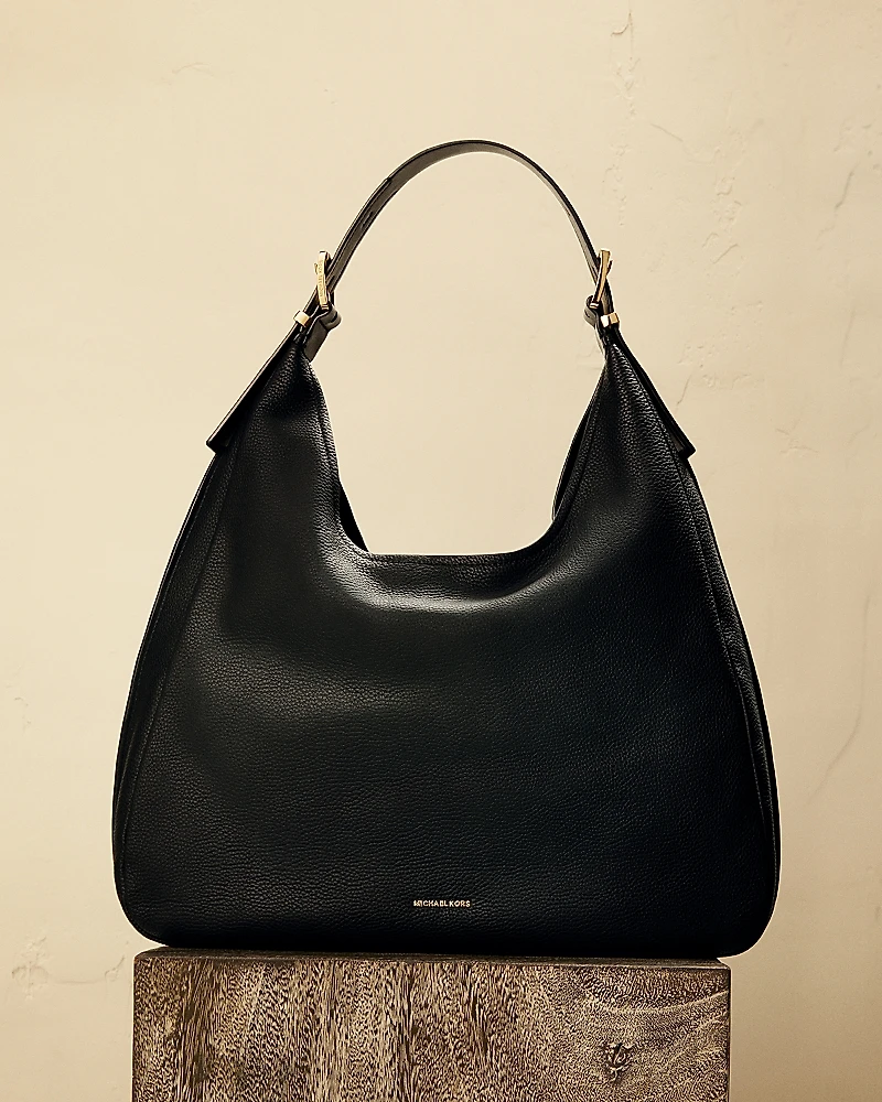 Michael Kors Nolita Large Leather Hobo Shoulder Bag