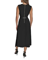 Scuba Crepe A Line Dress