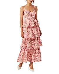 Midsummer Tiered Floral Print Dress