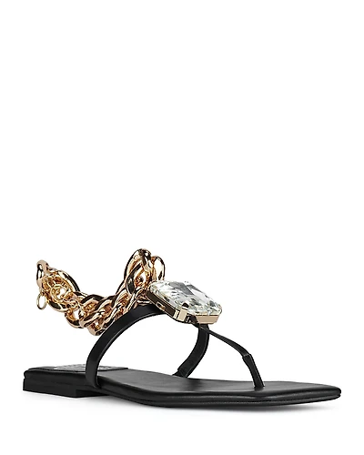 Jeffrey Campbell Women's Ring-On-It Embellished Thong Sandals