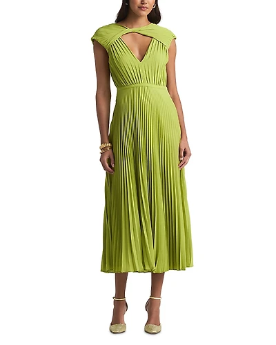 St. John Pleated Dress