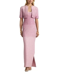 St. John Degrade Stripe Sequin Knit Jacket