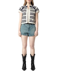 Zelie Striped Cardigan
