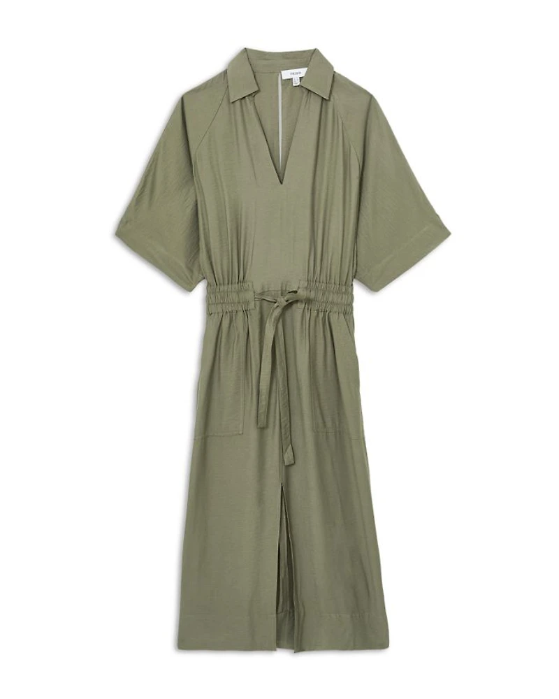 Cecelia Shirred Waist Midi Dress