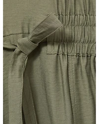 Petites Cecelia Shirred Waist Midi Dress