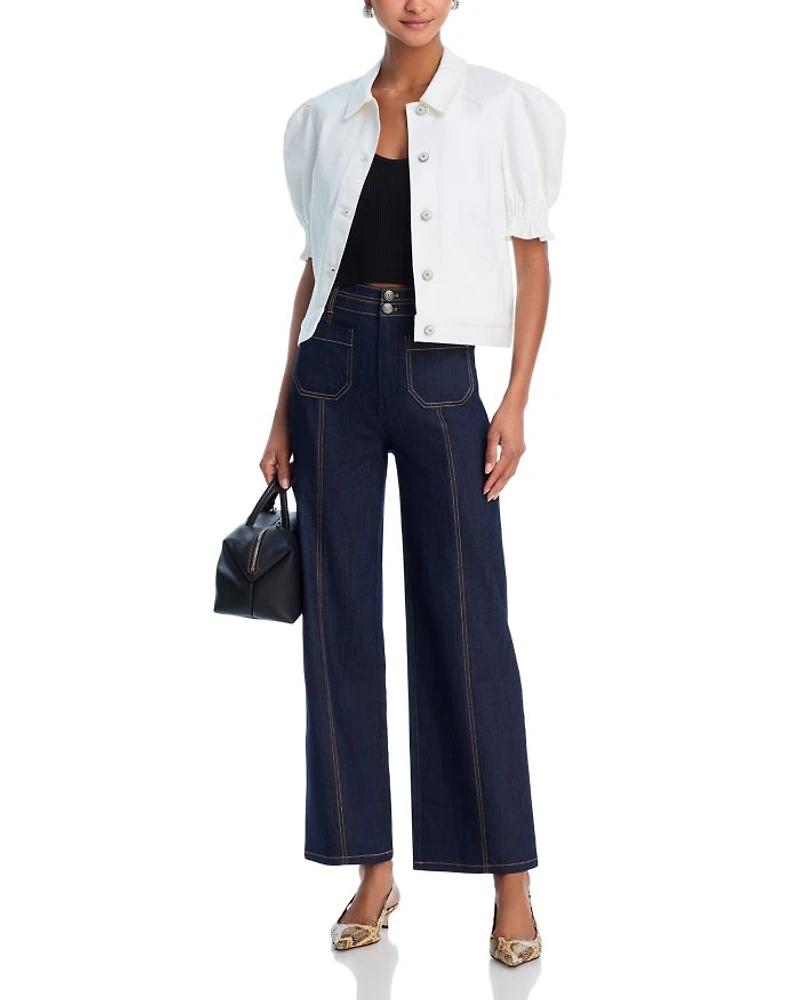 Roselyn Puff Sleeve Denim Jacket