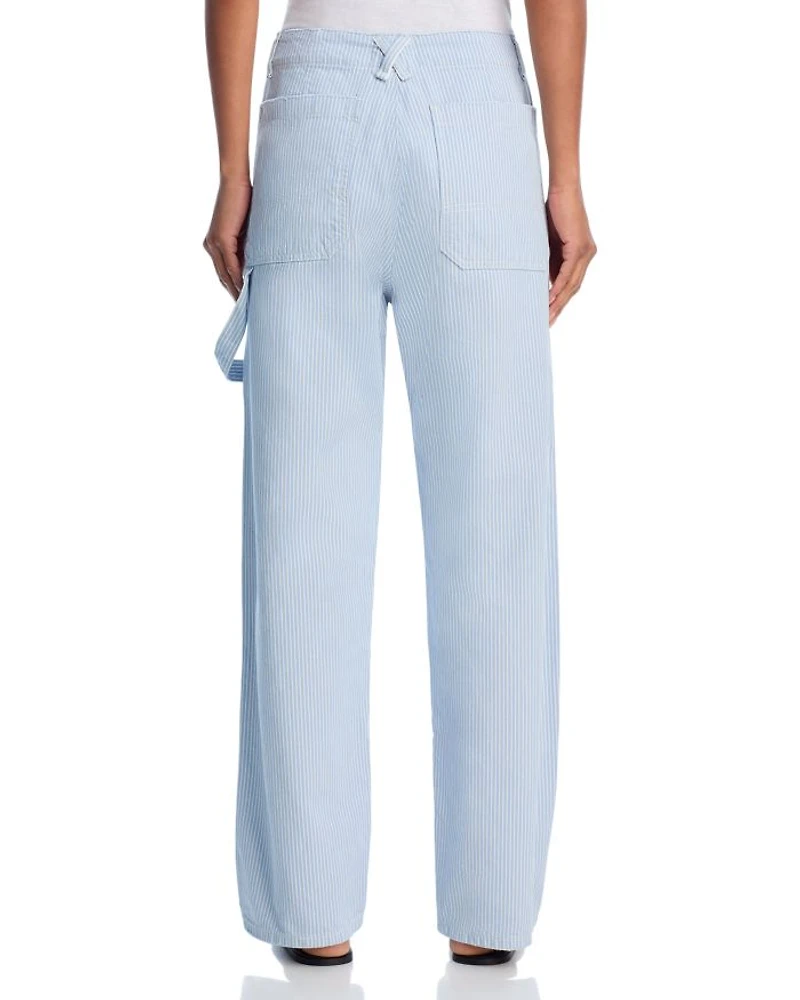Carpenter High Rise Jeans Blue Strip