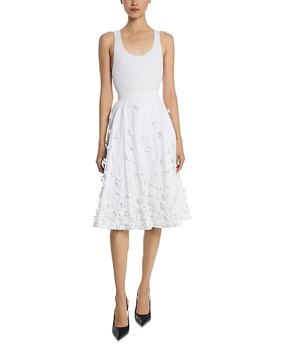 Michael Kors Collection Cruschcot Embroidered Circle Skirt