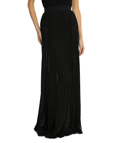 Michael Kors Collection Pleated Chiffon Maxi Skirt