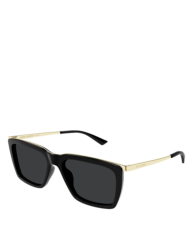 Saint Laurent Squared Sunglasses, 56mm