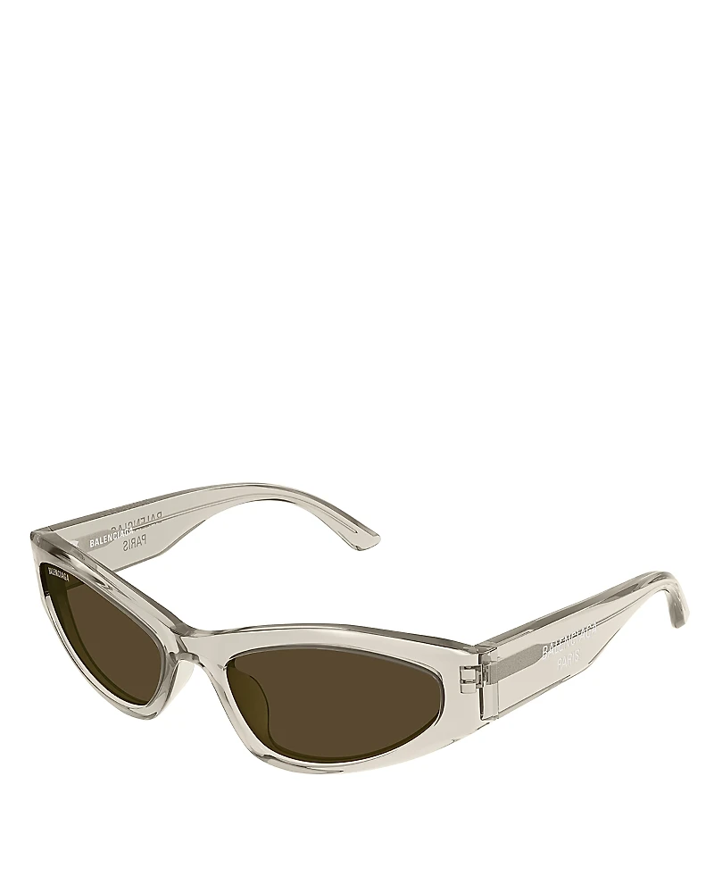 Balenciaga Logo Directional Sunglasses, 58mm