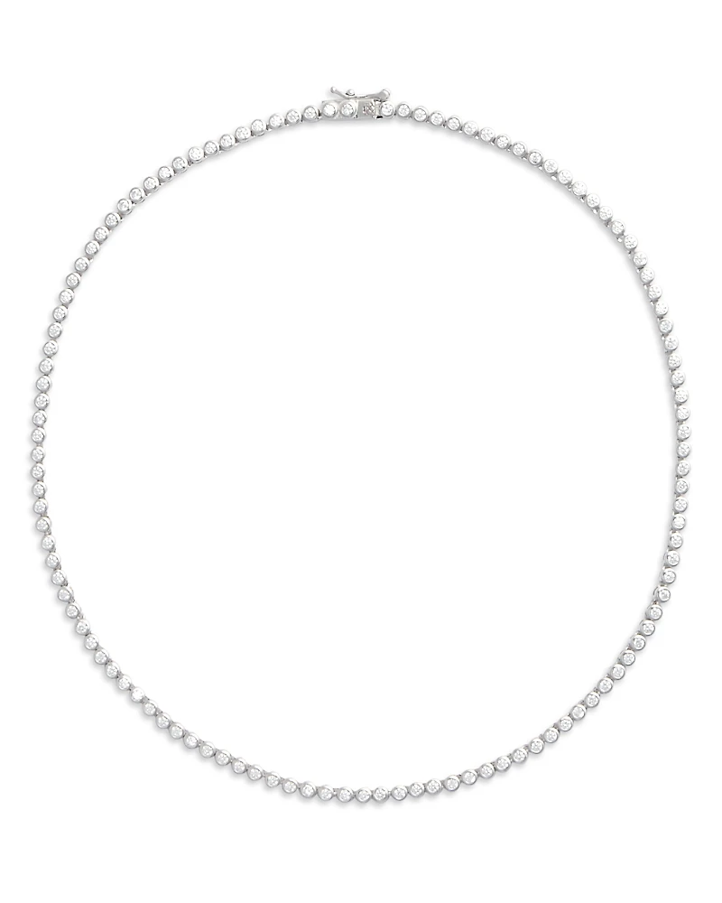 Shashi Bezel Tennis Necklace, 15