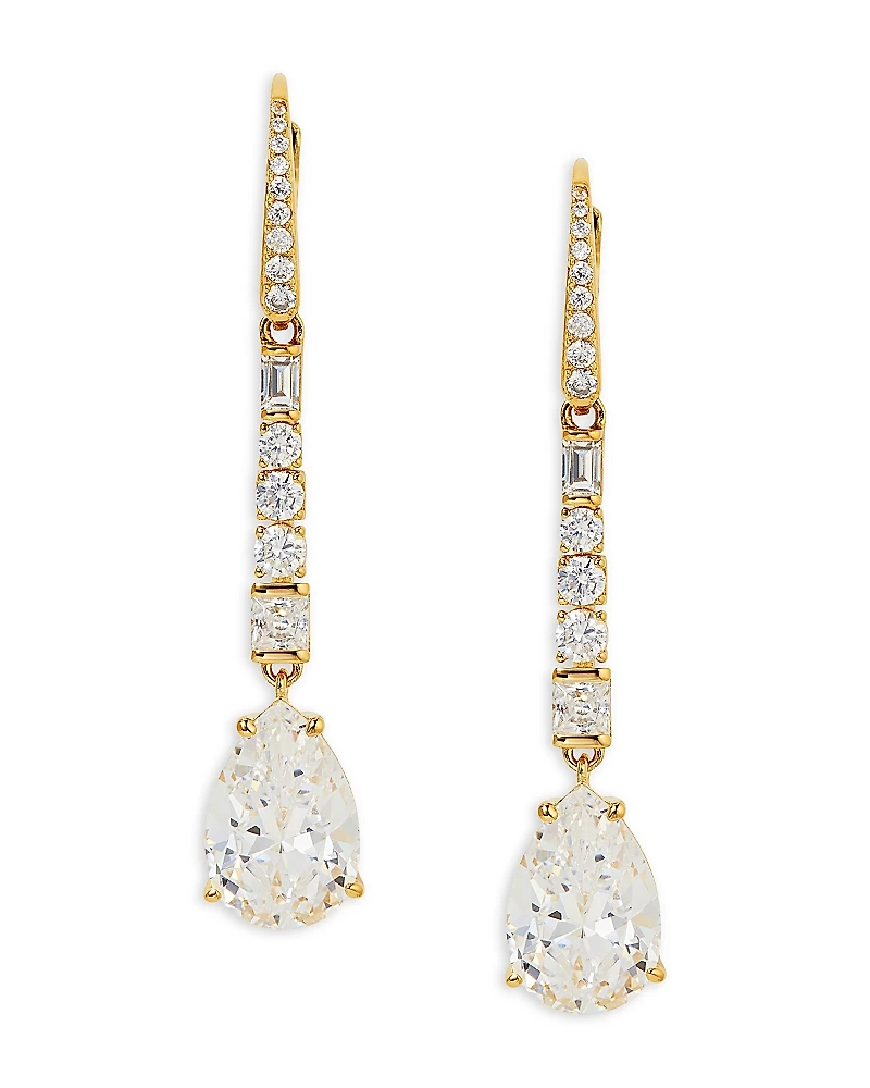 Nadri Cubic Zirconia Linear Drop Earrings