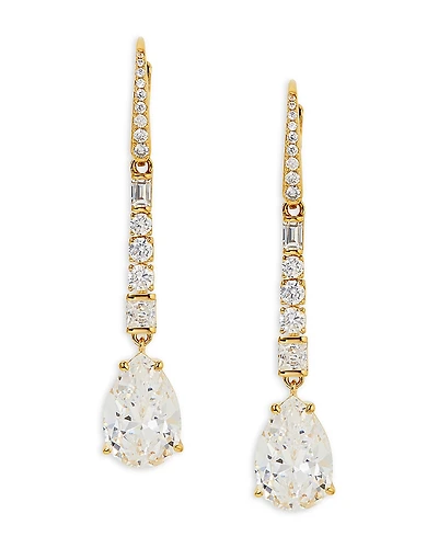 Nadri Cubic Zirconia Linear Drop Earrings