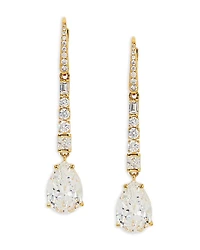 Nadri Cubic Zirconia Linear Drop Earrings