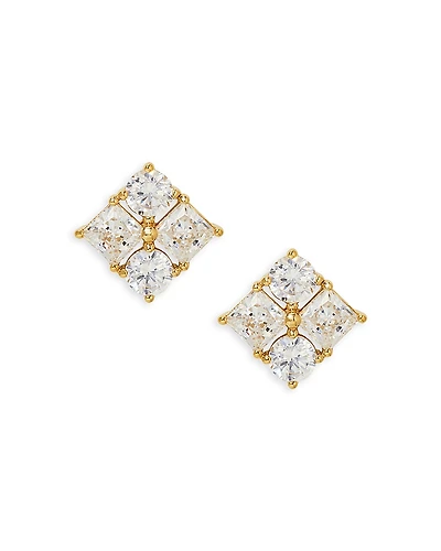 Nadri Cubic Zirconia Cluster Stud Earrings