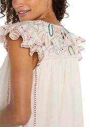 Flutter Sleeve Top
