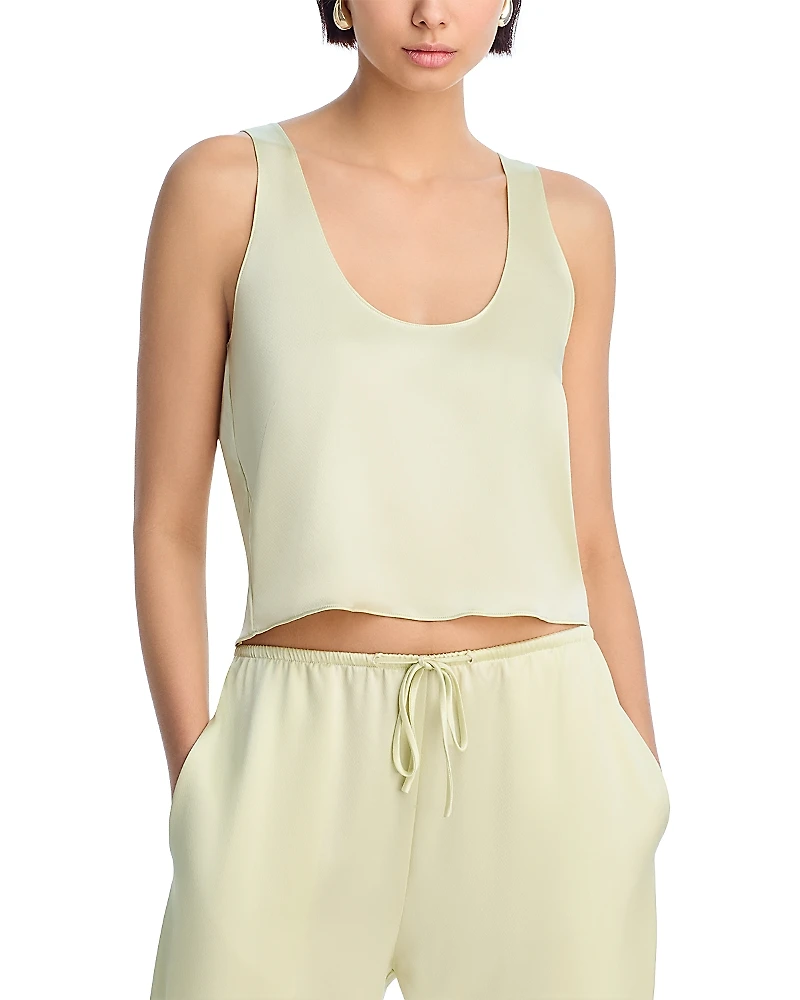 Leset Barb Scoop Neck Tank Top