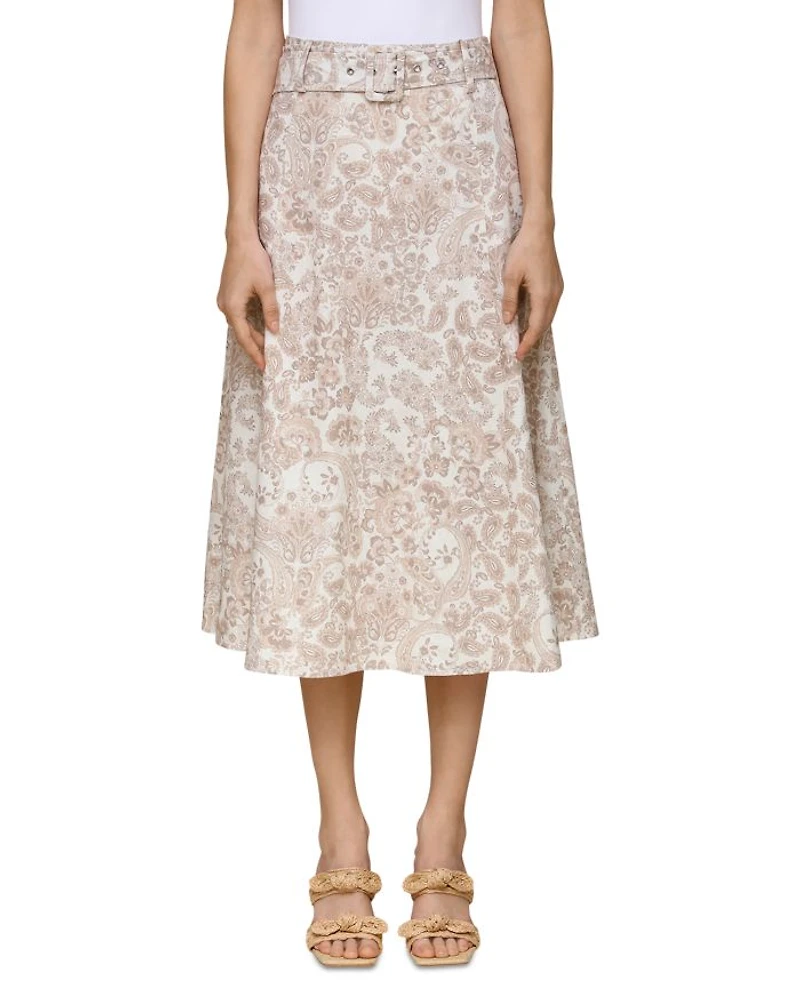 Paisley Midi Skirt
