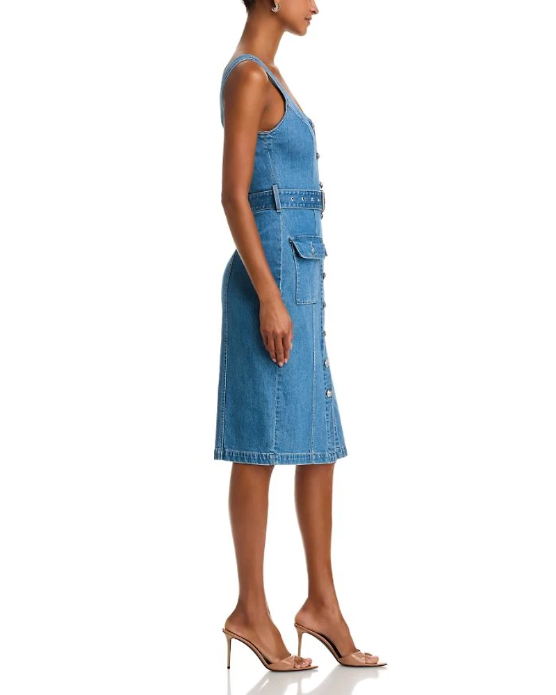 Midy Button Front Tank Dress