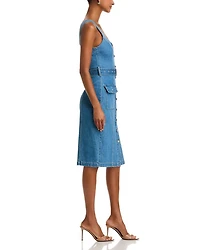 Midy Button Front Tank Dress