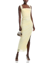 Ruched Mesh Dress - Exclusive