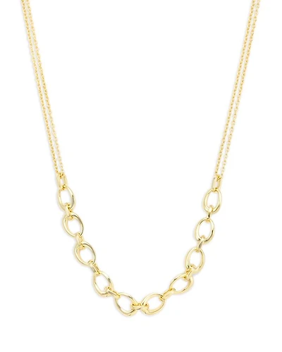Oval Frontal Necklace, 16"-18"