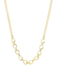 Oval Frontal Necklace, 16"-18"