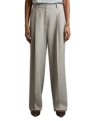 Reiss Harper Textured Wide Leg Trousers