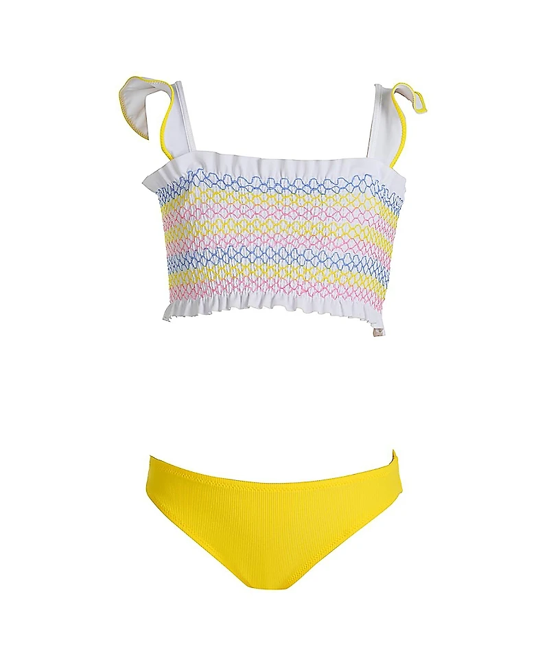Nessi Byrd Girls' Sunshine Two-Piece Bikini Top and Bottom Swimsuit - Little Kid, Big Kid