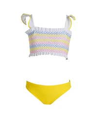 Nessi Byrd Girls' Sunshine Two-Piece Bikini Top and Bottom Swimsuit - Little Kid, Big Kid