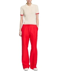 Polo Collar Knit Top