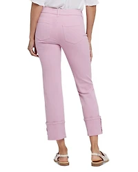 Petites Marilyn Cuffed Straight Jeans Pink Nectar