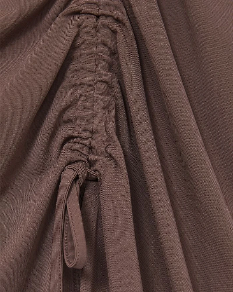 Aurelie Ruched Midi Skirt