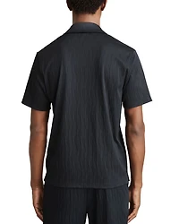 Alvar Wave Jacquard Cuban Shirt