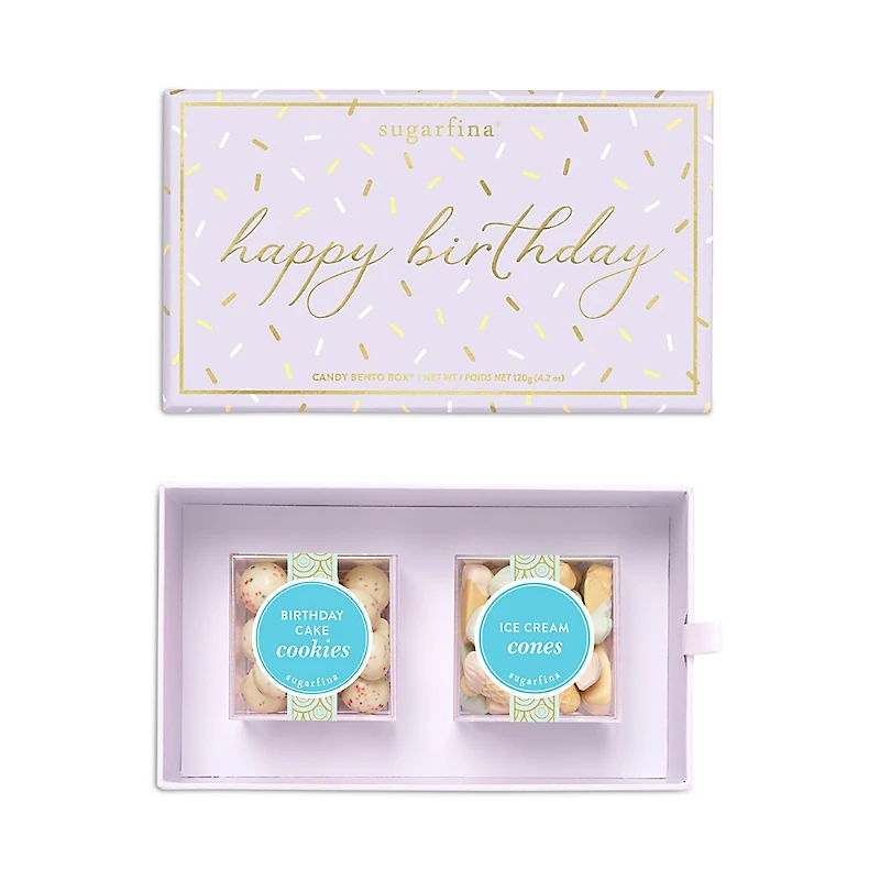 Sugarfina Happy Birthday 2 Piece Candy Bento Box