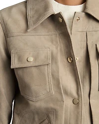 Conor Suede Trucker Jacket