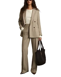 Vida Double Breasted Check Blazer