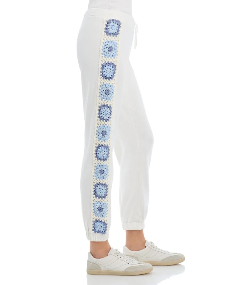 Crochet Trim Jogger Pants
