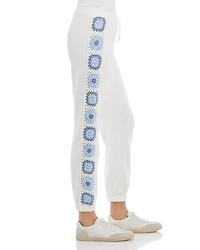 Crochet Trim Jogger Pants