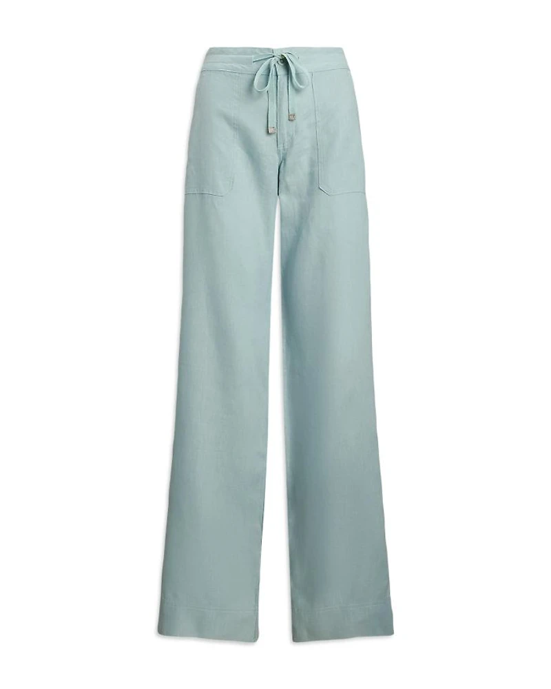 Linen Wide-Leg Pants, Regular & Petite