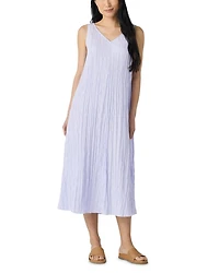 Crushed Silk Midi Dress