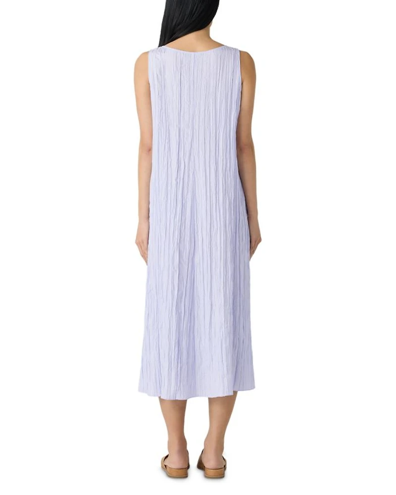Crushed Silk Midi Dress